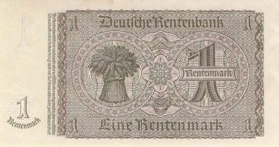 1 Rentenmark 1937 ro.166b N